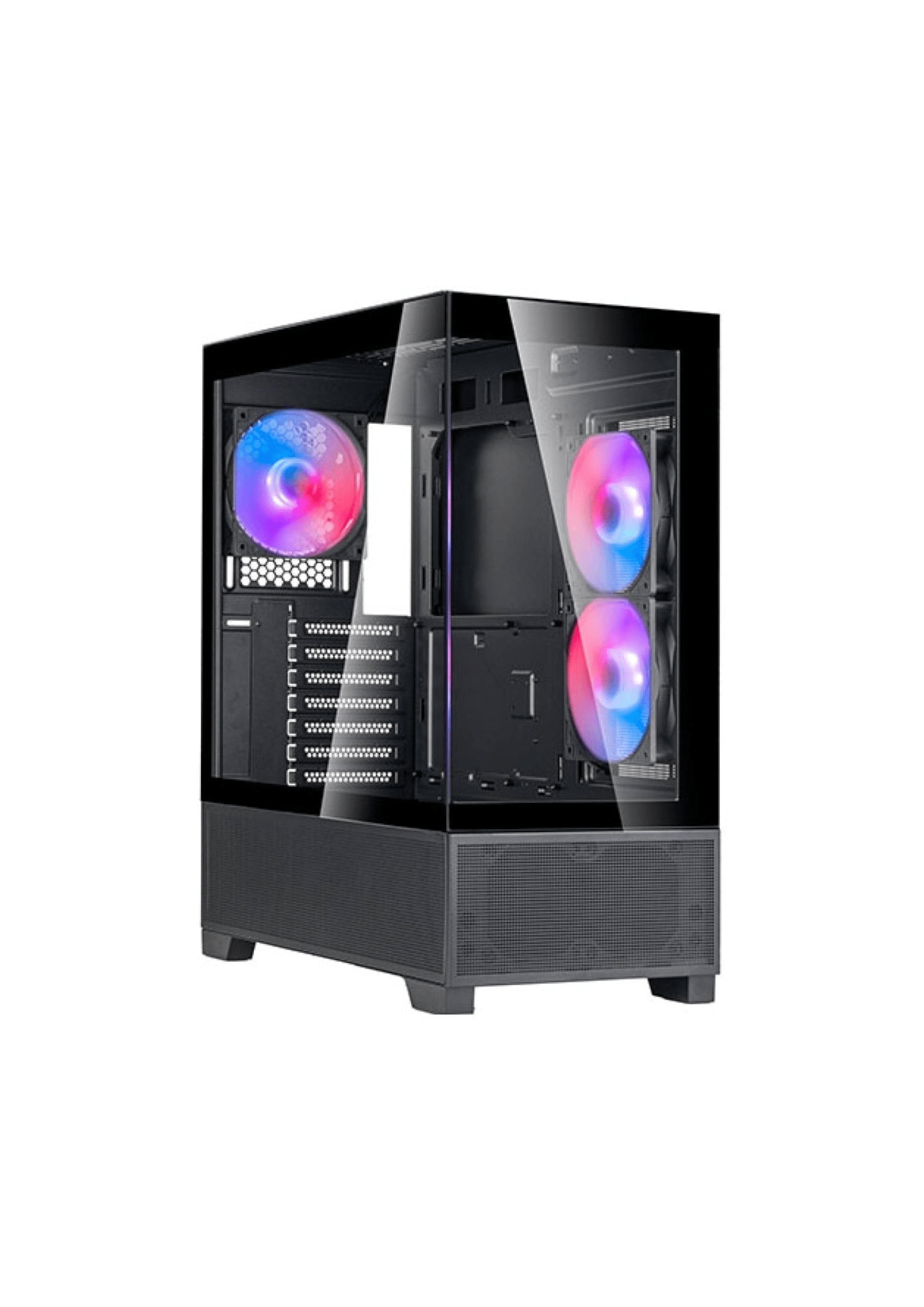 SilverStone Lucid 05 (Black) ARGB ATX Mid Tower Tempered Glass Gaming Case