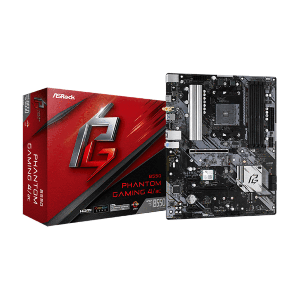ASRock B550 Phantom Gaming 4/ac AM4 AMD wifi